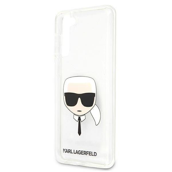 Coque KARL LAGERFELD Samsung Galaxy S21 Plus Karl`s Head KLHCS21MKTR Étui rigide transparent
